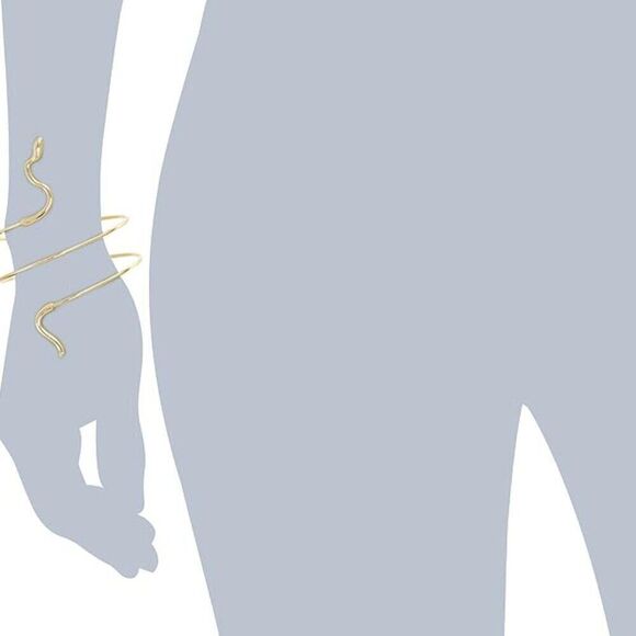 Jules Smith Snake Charmer Arm Cuff Bracelet 12KT Gold Wrap Dainty Feminine Boho - Picture 3 of 6
